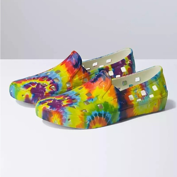 #48❤️/38❤️ VANS TRK TIE DYE SLIP ON SNEAKERS - Picture 3 of 10